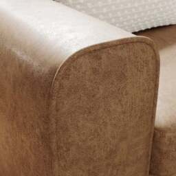 Abel Arizona Faux Leather Reversible Corner Chaise Sofa - thumbnail 4