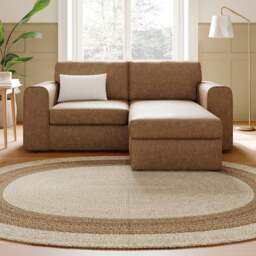 Abel Arizona Faux Leather Reversible Corner Chaise Sofa