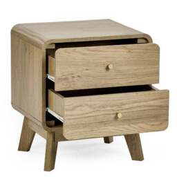 Ingrid 2 Drawer Bedside Table - thumbnail 3
