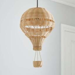 Hot Air Balloon Rattan Easy Fit Pendant Shade - thumbnail 2