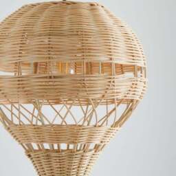 Hot Air Balloon Rattan Easy Fit Pendant Shade - thumbnail 3