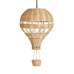 Hot Air Balloon Rattan Easy Fit Pendant Shade - thumbnail 6