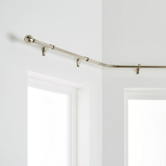 Bay Fixed Metal Eyelet Curtain Pole - image 1