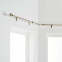 Bay Fixed Metal Eyelet Curtain Pole - thumbnail 1