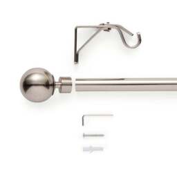 Bay Fixed Metal Eyelet Curtain Pole - thumbnail 2
