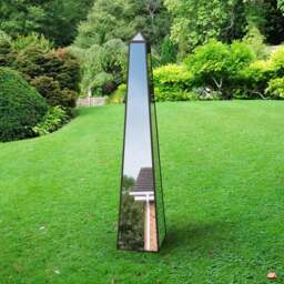 Obelisk Mirrored Indoor Outdoor Ornament - thumbnail 1