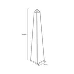 Obelisk Mirrored Indoor Outdoor Ornament - thumbnail 4