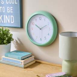 Charlie Rainbow Numeral Round Plastic Wall Clock
