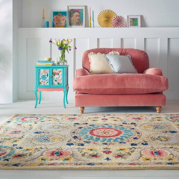 Hani Floral Wool Rug - image 1