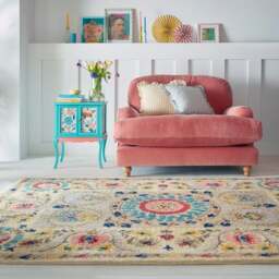 Hani Floral Wool Rug - thumbnail 1