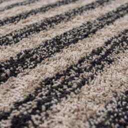 Arven Striped Wool-Look Shaggy Rug - thumbnail 2
