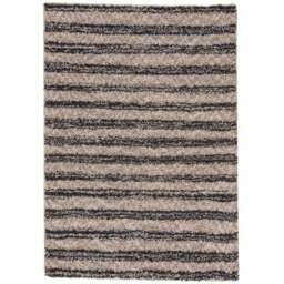 Arven Striped Wool-Look Shaggy Rug - thumbnail 5