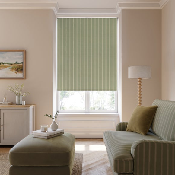 Folkstone Stripe Fire Retardant Daylight Made to Measure Roller Blind - image 1
