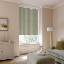Folkstone Stripe Fire Retardant Daylight Made to Measure Roller Blind - thumbnail 3