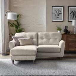 Sven Chunky Chenille Reversible Corner Chaise Sofa - thumbnail 1