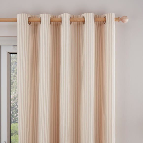 Linford Stripe Unlined Eyelet Curtains - image 1