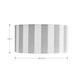 Beatrice Stripe Shallow Drum Lamp Shade - thumbnail 4