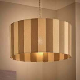 Beatrice Stripe Shallow Drum Lamp Shade - thumbnail 2