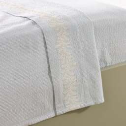 Dorma Bramcote Stripe 100% Cotton Flat Sheet - thumbnail 1