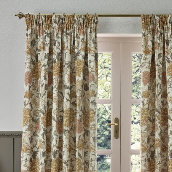 Morris & Co. Cray Chenille Pencil Pleat Curtains - image 1