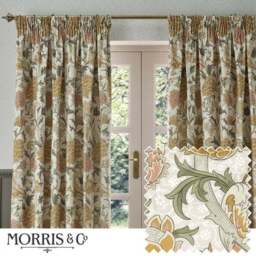 Morris & Co. Cray Chenille Pencil Pleat Curtains - thumbnail 5