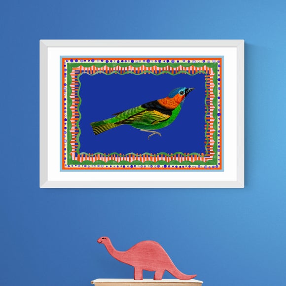 East End Prints Birdframe Tanager Print - image 1