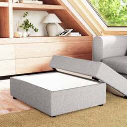 Rectangle Soft Texture Storage Footstool - thumbnail 2