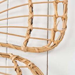 Natural Rattan Butterfly Wall Art - thumbnail 3