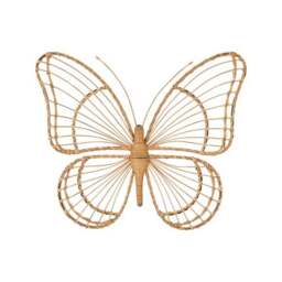 Natural Rattan Butterfly Wall Art - thumbnail 5