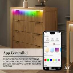 XR Living Dakota 4 Drawer Chest with App Controlled LED Lights - thumbnail 4