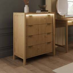 XR Living Dakota 4 Drawer Chest with App Controlled LED Lights - thumbnail 1