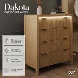 XR Living Dakota 4 Drawer Chest with App Controlled LED Lights - thumbnail 2