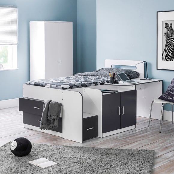 Cookie Cabin Bed, White & Grey - image 1