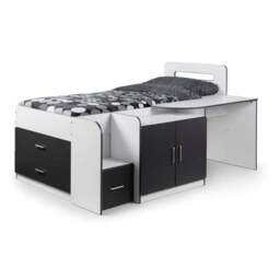 Cookie Cabin Bed, White & Grey - thumbnail 3