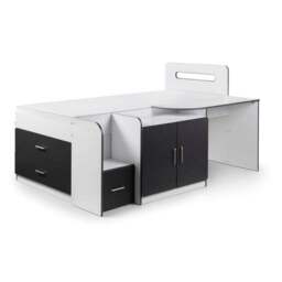 Cookie Cabin Bed, White & Grey - thumbnail 4