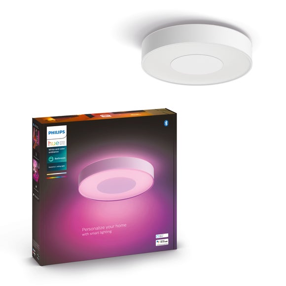 Philips HUE Xamento Large Smart LED Bathroom Flush Ceiling Light - image 1