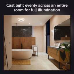 Philips HUE Xamento Large Smart LED Bathroom Flush Ceiling Light - thumbnail 5