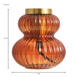 Nolan Ribbed Table Lamp Base - thumbnail 5