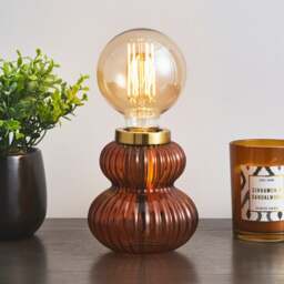 Nolan Ribbed Table Lamp Base - thumbnail 1