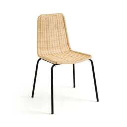 Brodie Set of 2 Dining Chairs, Natural Rattan - thumbnail 5