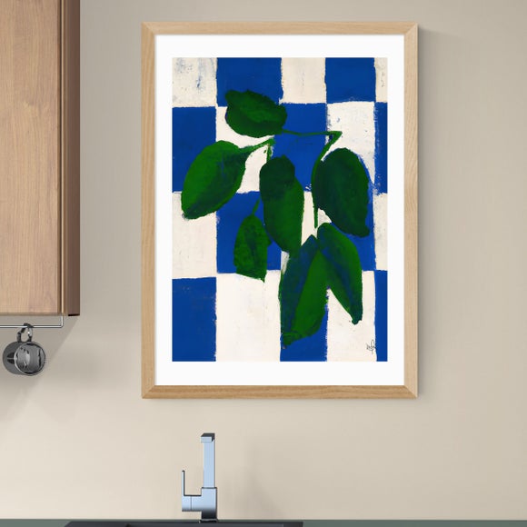 East End Prints Checkered Greenery Print - image 1