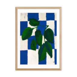 East End Prints Checkered Greenery Print - thumbnail 2