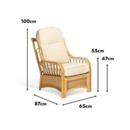 Desser Vale Rattan Armchair - thumbnail 6