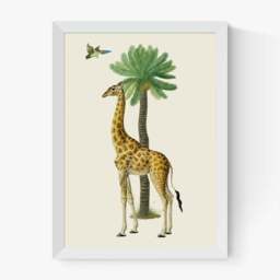 East End Prints Giraffe & Bird Print - thumbnail 2
