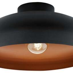 EGLO Mogano Retro Semi-Flush Ceiling Light - thumbnail 2