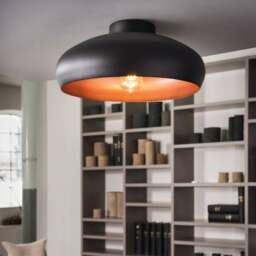 EGLO Mogano Retro Semi-Flush Ceiling Light - thumbnail 1