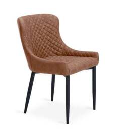 Set of 2 Montreal Dining Chairs, Faux Leather - thumbnail 3