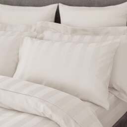 Hotel Stripe 230 Thread Count 100% Cotton Standard Pillowcase Pair