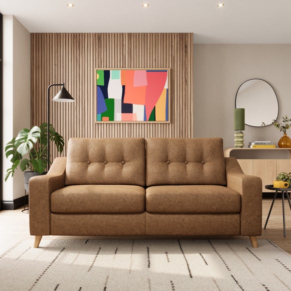 Baxter II Arizona Faux Leather 3 Seater Sofa - image 1