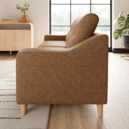 Baxter II Arizona Faux Leather 3 Seater Sofa - thumbnail 3